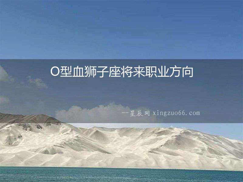 O型血獅子座將來職業(yè)方向