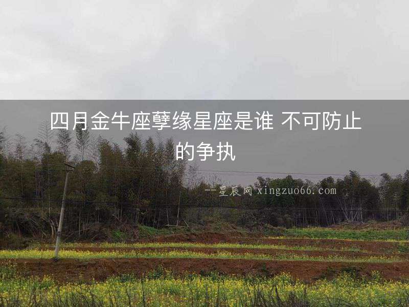 四月金牛座孽緣星座是誰 不可防止的爭執