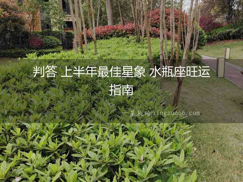 判答 上半年最佳星象 水瓶座旺運指南