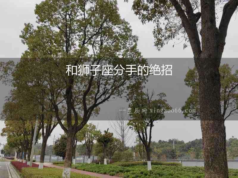 和獅子座分手的絕招