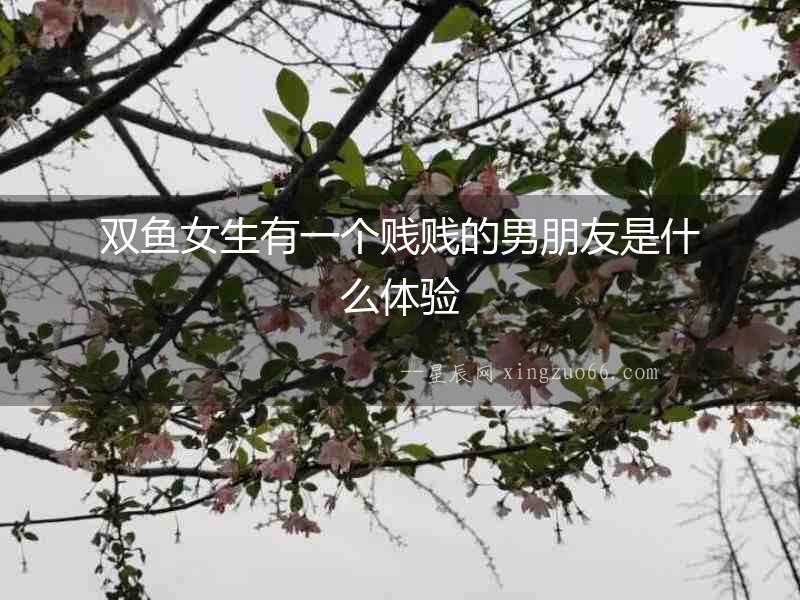 雙魚(yú)女生有一個(gè)賤賤的男朋友是什么體驗(yàn)