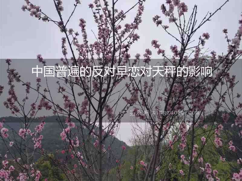 中國普遍的反對早戀對天秤的影響