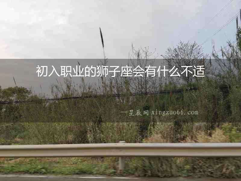 初入職業的獅子座會有什么不適