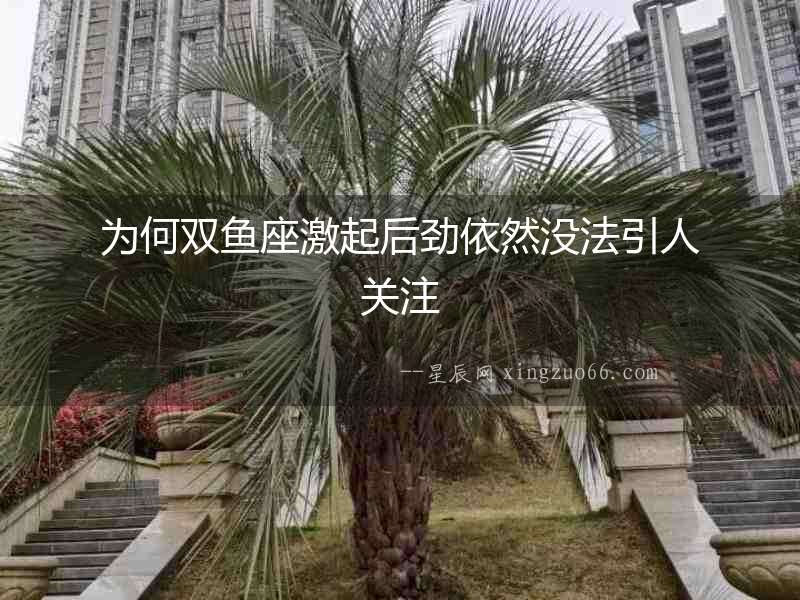 為何雙魚座激起后勁依然沒法引人關注