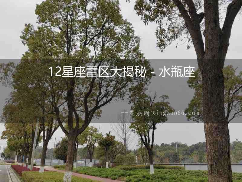 12星座雷區大揭秘 - 水瓶座