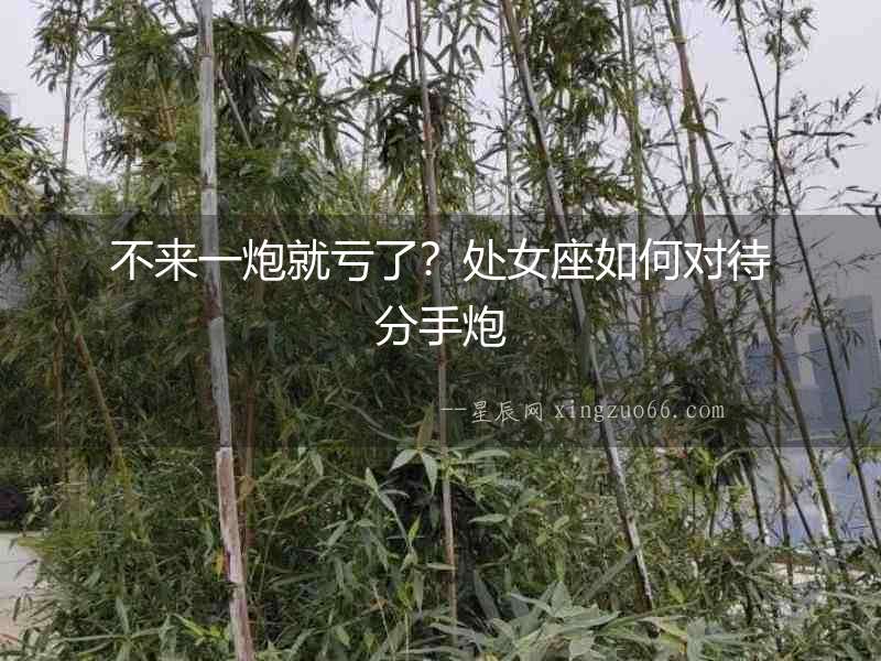 不來一炮就虧了？處女座如何對待分手炮
