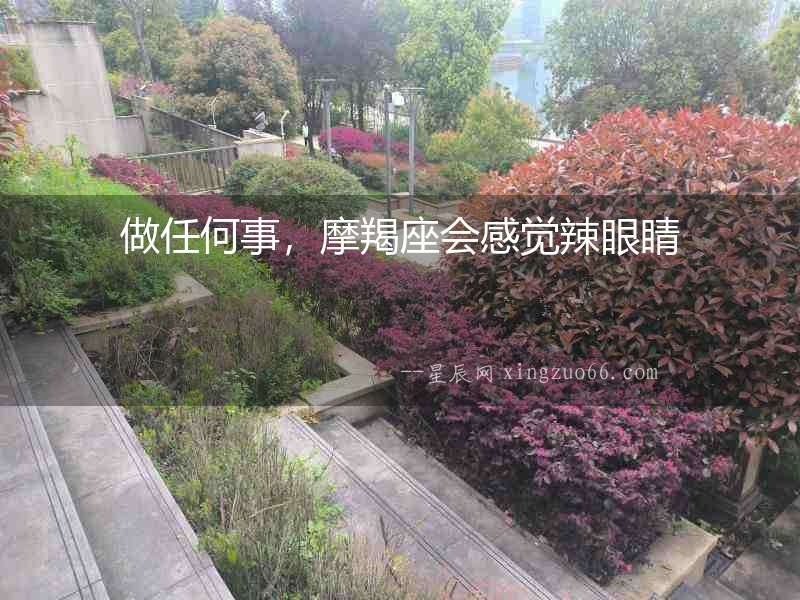 做任何事，摩羯座會感覺辣眼睛