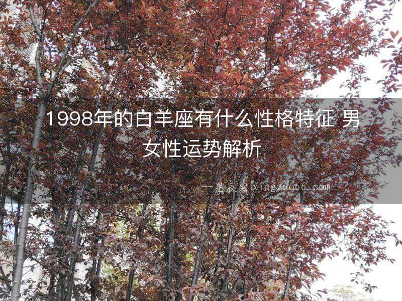 1998年的白羊座有什么性格特征 男女性運(yùn)勢解析