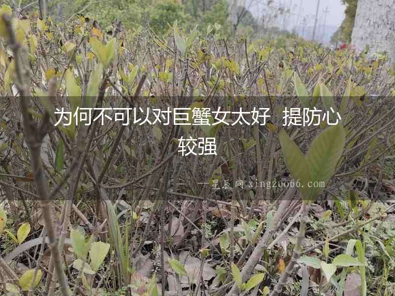 為何不可以對巨蟹女太好  提防心較強