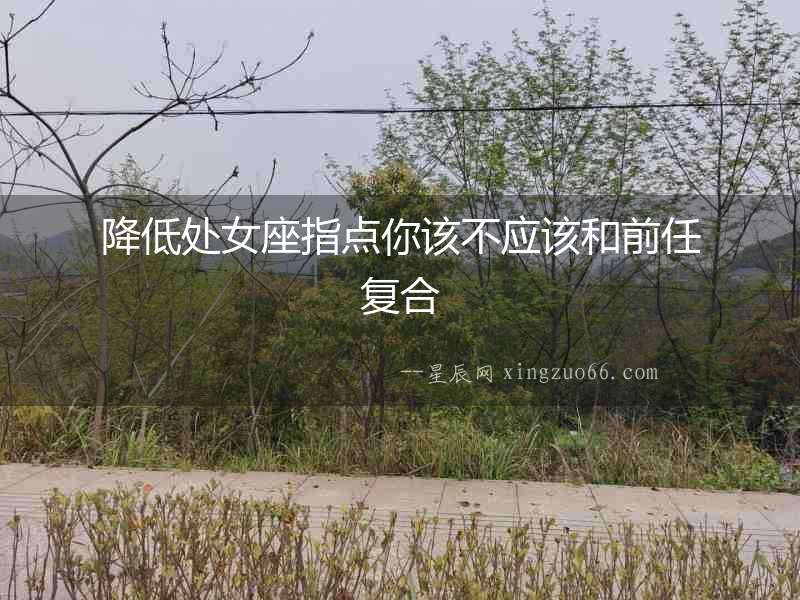 降低處女座指點你該不應(yīng)該和前任復(fù)合