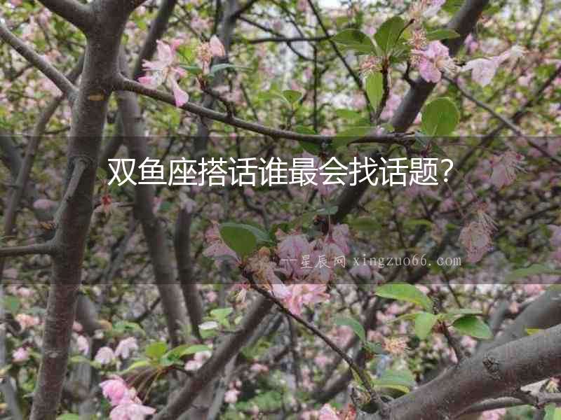 雙魚座搭話誰最會(huì)找話題？