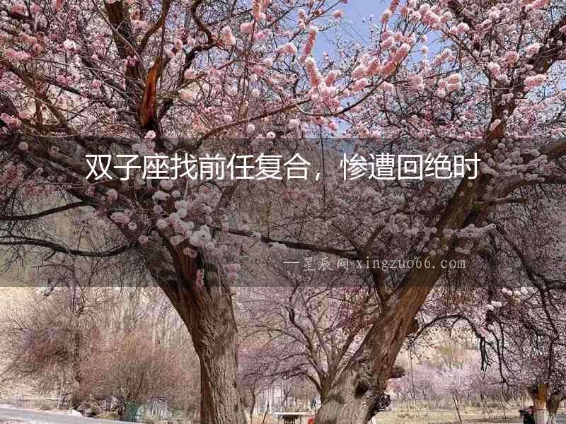 雙子座找前任復(fù)合，慘遭回絕時
