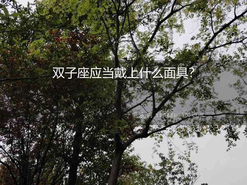 雙子座應(yīng)當(dāng)戴上什么面具？