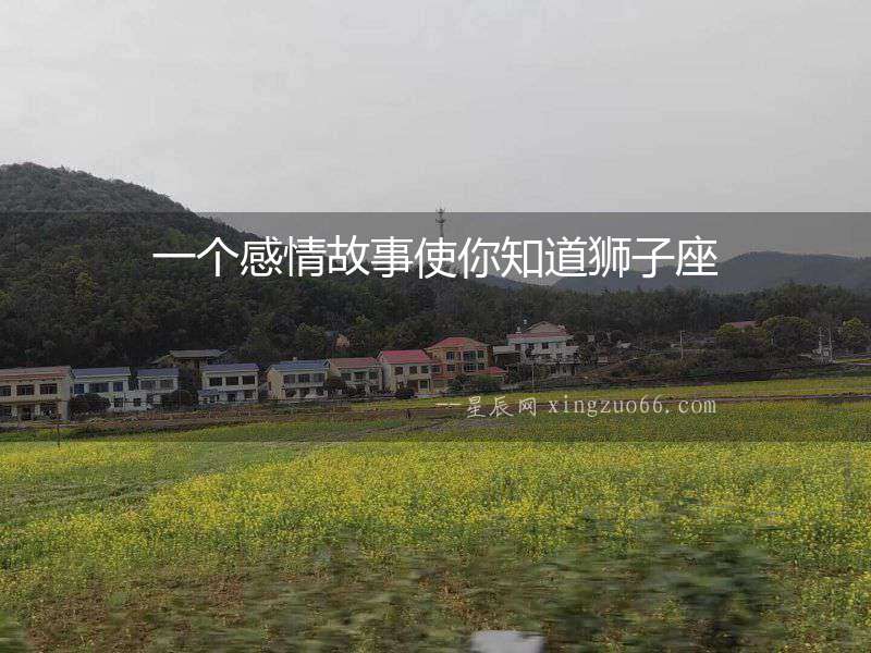 一個感情故事使你知道獅子座