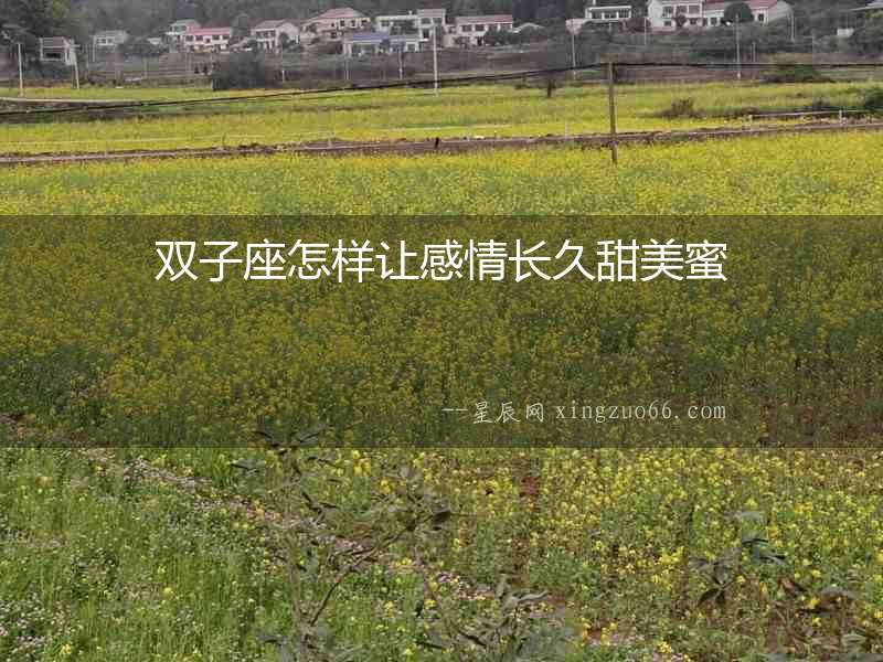 雙子座怎樣讓感情長(zhǎng)久甜美蜜