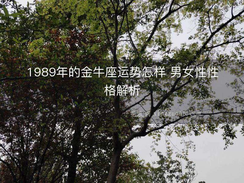 1989年的金牛座運勢怎樣 男女性性格解析