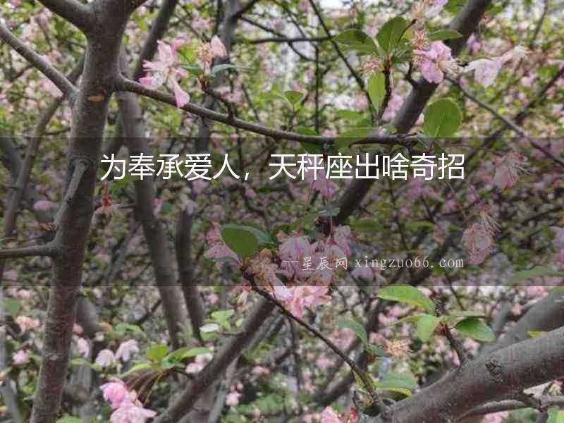 為奉承愛人，天秤座出啥奇招