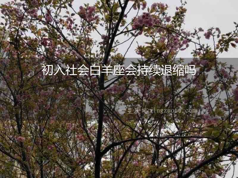 初入社會(huì)白羊座會(huì)持續(xù)退縮嗎