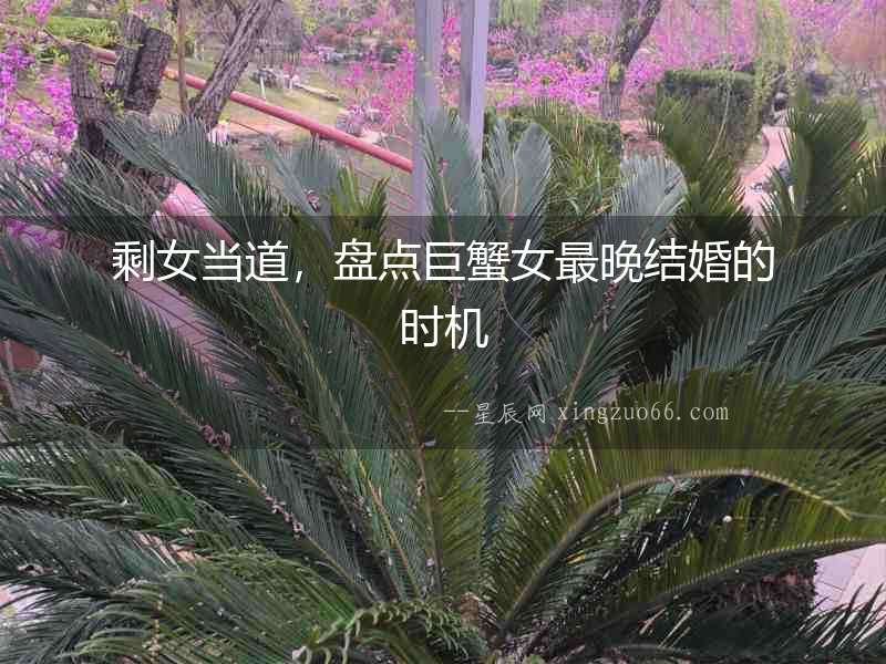 剩女當?shù)溃P點巨蟹女最晚結(jié)婚的時機