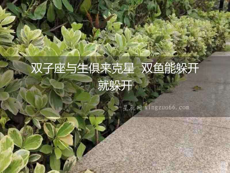 雙子座與生俱來克星  雙魚能躲開就躲開