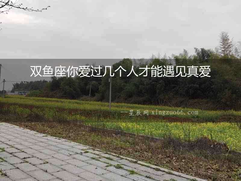 雙魚座你愛過幾個(gè)人才能遇見真愛