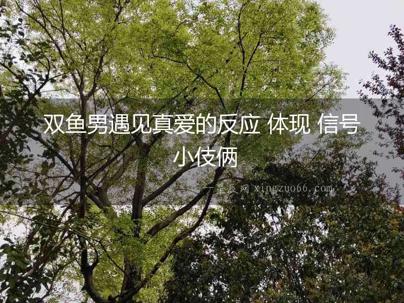 雙魚男遇見真愛的反應 體現 信號 小伎倆