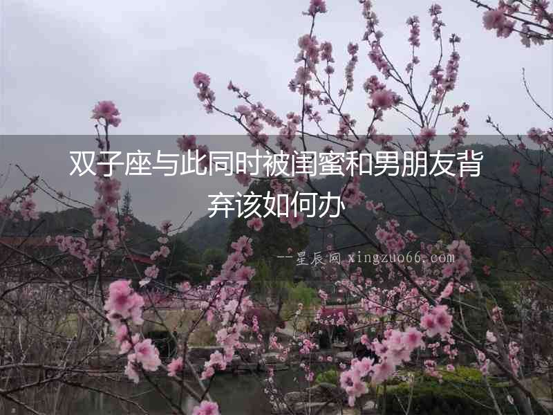 雙子座與此同時(shí)被閨蜜和男朋友背棄該如何辦