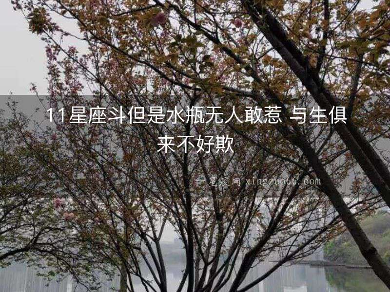 11星座斗但是水瓶無人敢惹 與生俱來不好欺