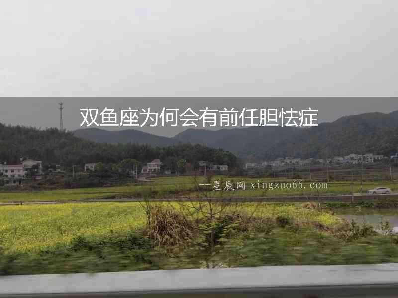 雙魚座為何會(huì)有前任膽怯癥