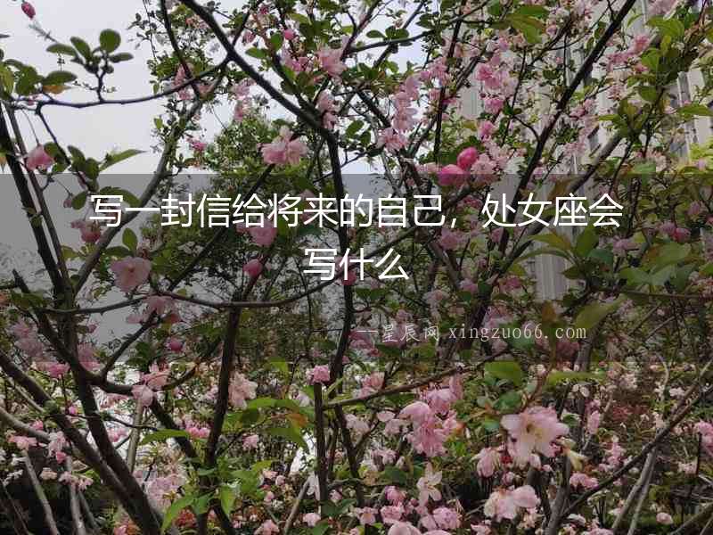 寫一封信給將來的自己，處女座會寫什么