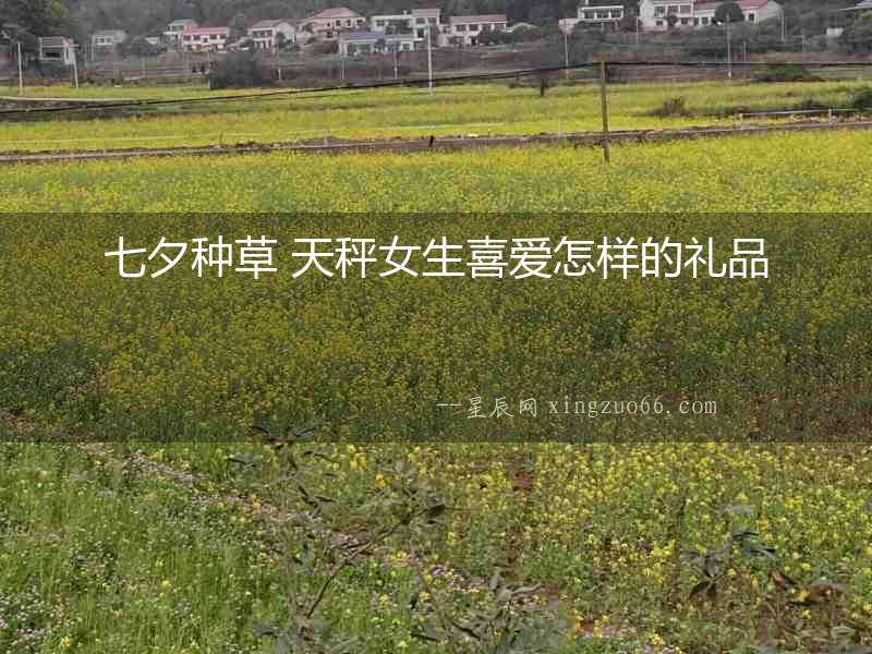 七夕種草 天秤女生喜愛(ài)怎樣的禮品