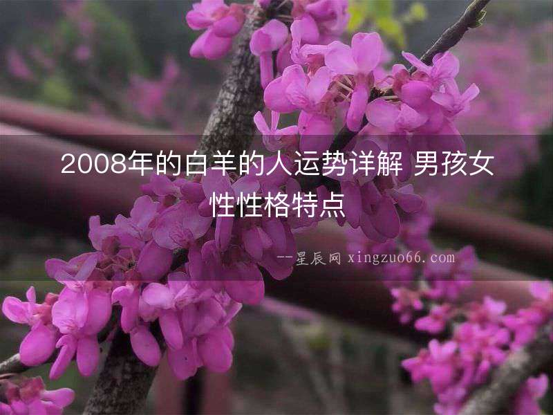 2008年的白羊的人運(yùn)勢(shì)詳解 男孩女性性格特點(diǎn)