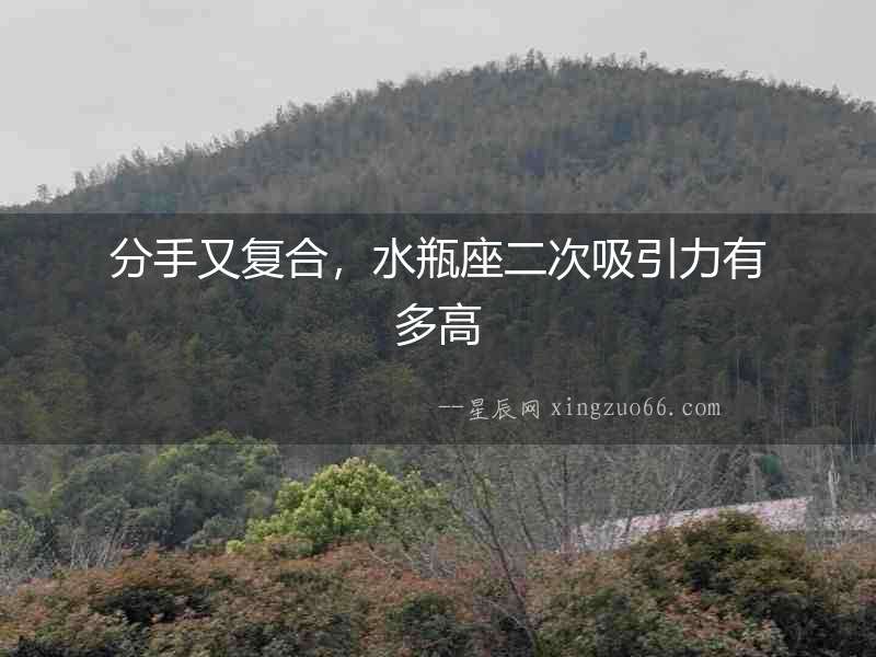 分手又復合，水瓶座二次吸引力有多高