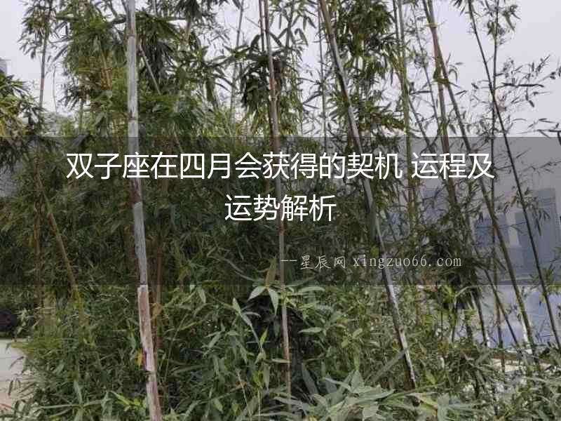 雙子座在四月會獲得的契機 運程及運勢解析