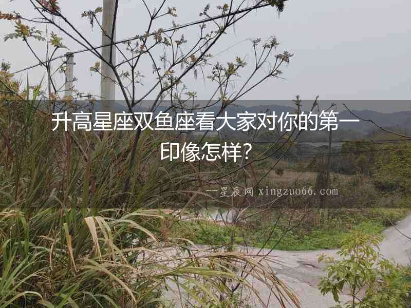 升高星座雙魚座看大家對(duì)你的第一印像怎樣？