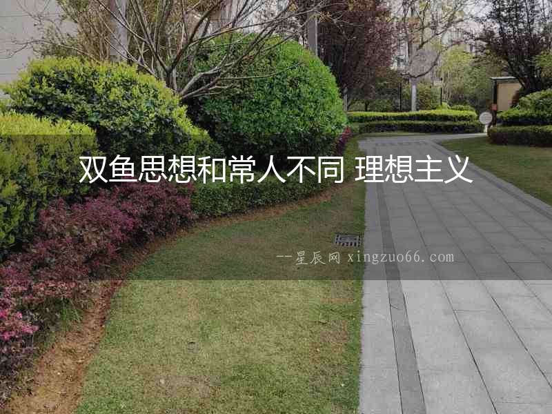 雙魚(yú)思想和常人不同 理想主義