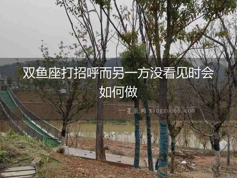 雙魚座打招呼而另一方?jīng)]看見時會如何做