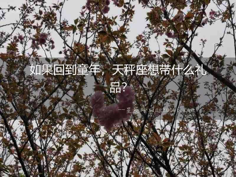 如果回到童年，天秤座想帶什么禮品？