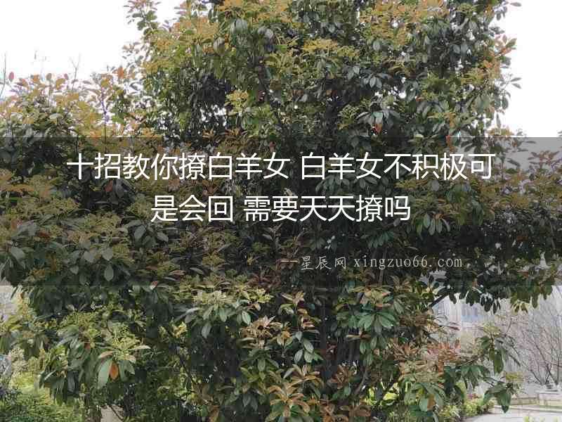 十招教你撩白羊女 白羊女不積極可是會回 需要天天撩嗎