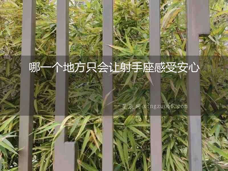 哪一個地方只會讓射手座感受安心