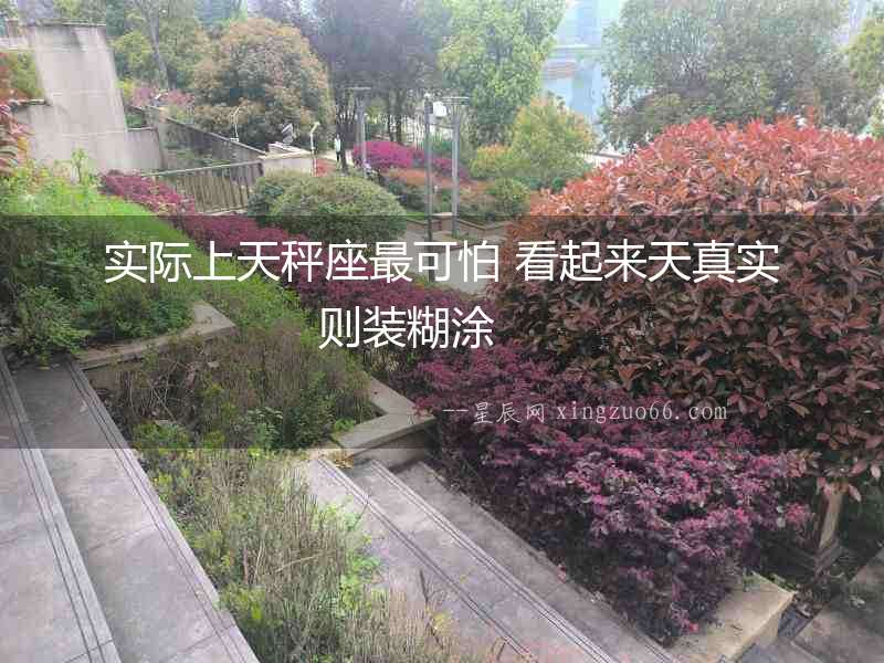 實(shí)際上天秤座最可怕 看起來天真實(shí)則裝糊涂  　　