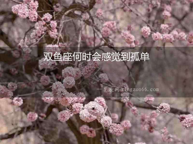 雙魚座何時(shí)會(huì)感覺到孤單