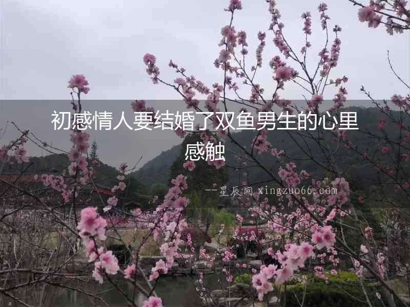 初感情人要結(jié)婚了雙魚男生的心里感觸