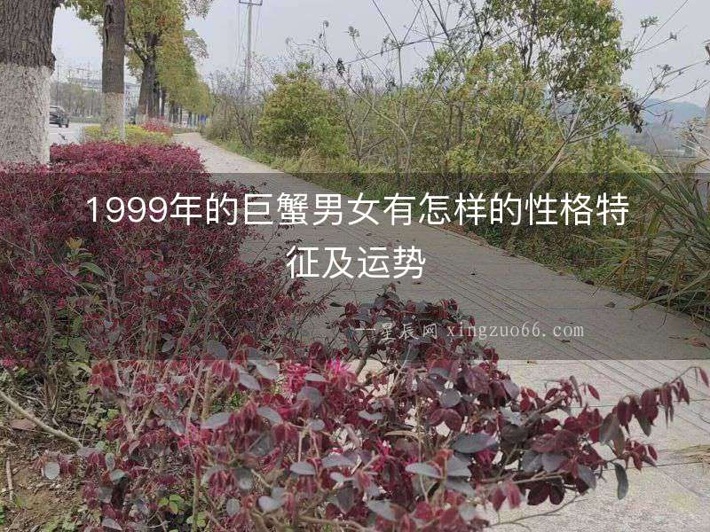 1999年的巨蟹男女有怎樣的性格特征及運勢