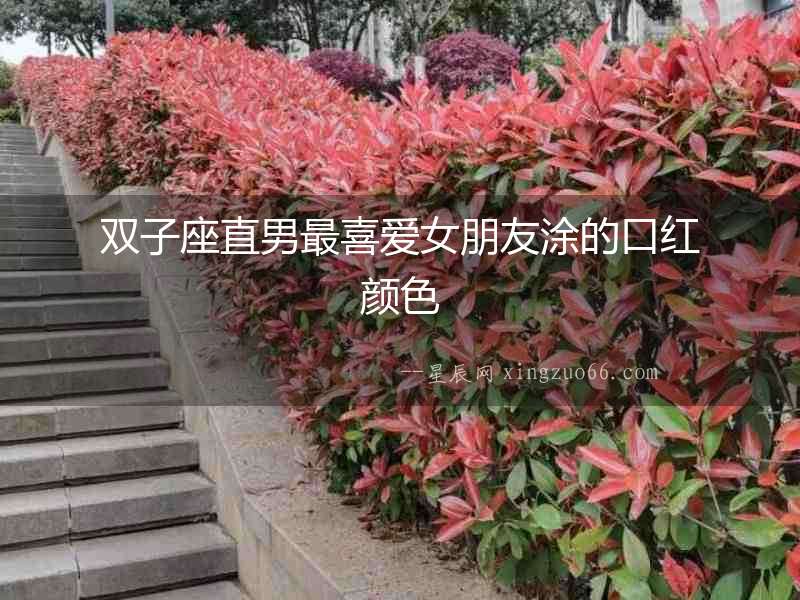 雙子座直男最喜愛女朋友涂的口紅顏色