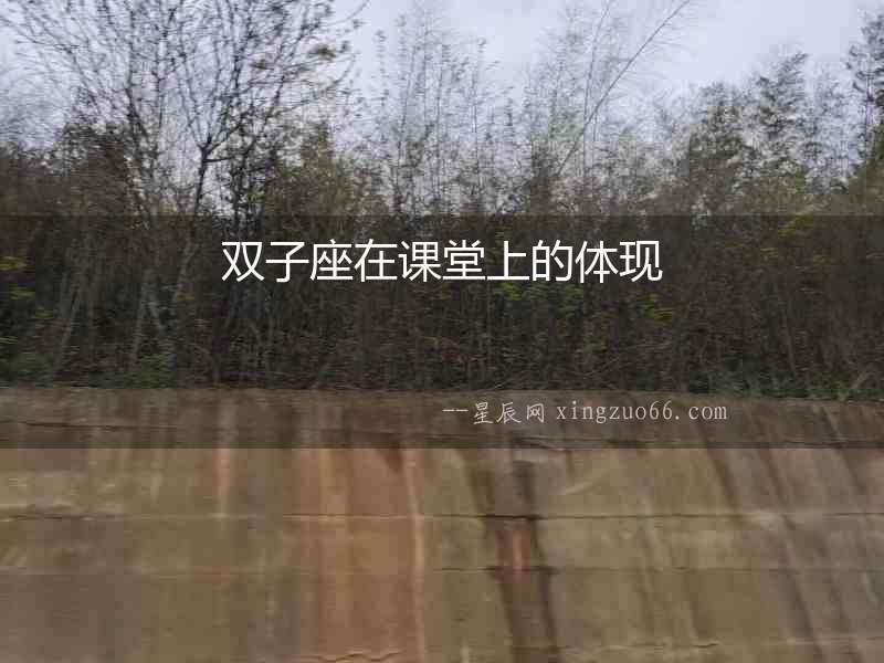 雙子座在課堂上的體現(xiàn)