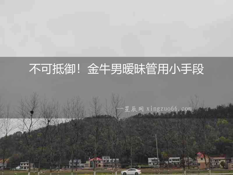 不可抵御！金牛男曖昧管用小手段