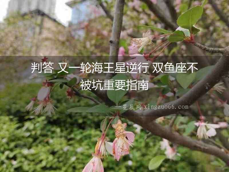 判答 又一輪海王星逆行 雙魚(yú)座不被坑重要指南