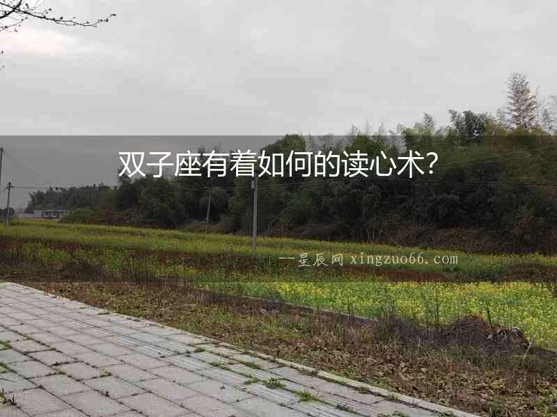 雙子座有著如何的讀心術？