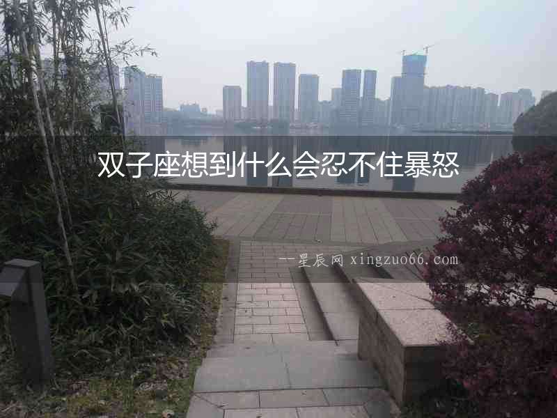 雙子座想到什么會(huì)忍不住暴怒